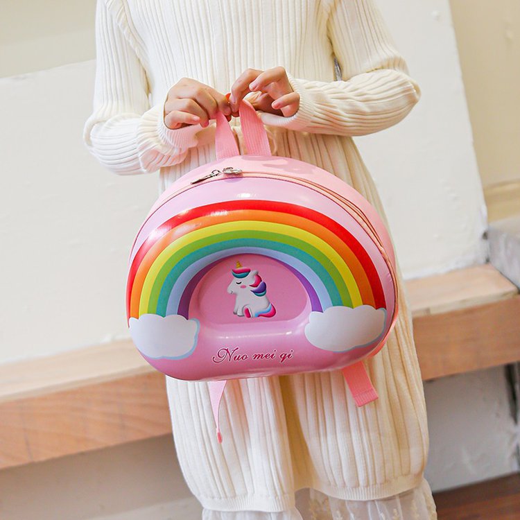 Wholesale Nylon Kids Anti-lost Cartoon Rainbow Backpack